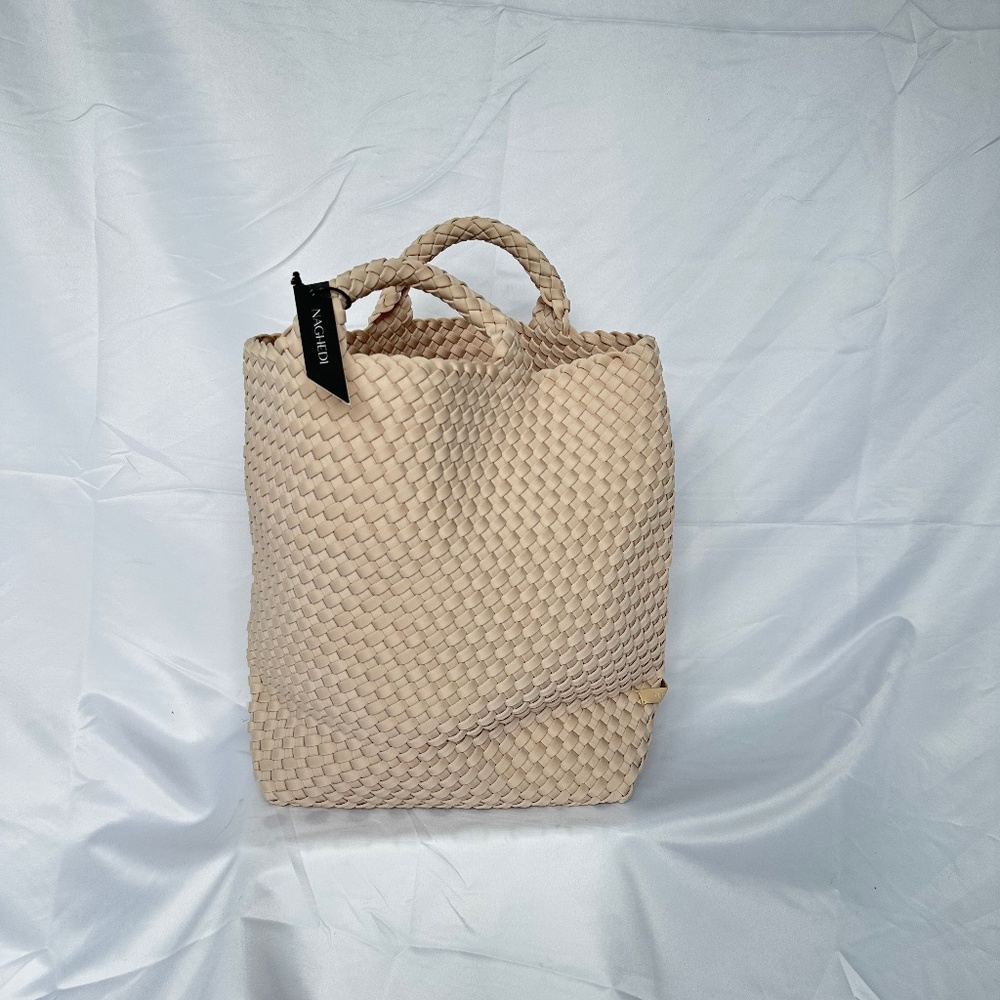 Naghedi woven shopper bag with pouch